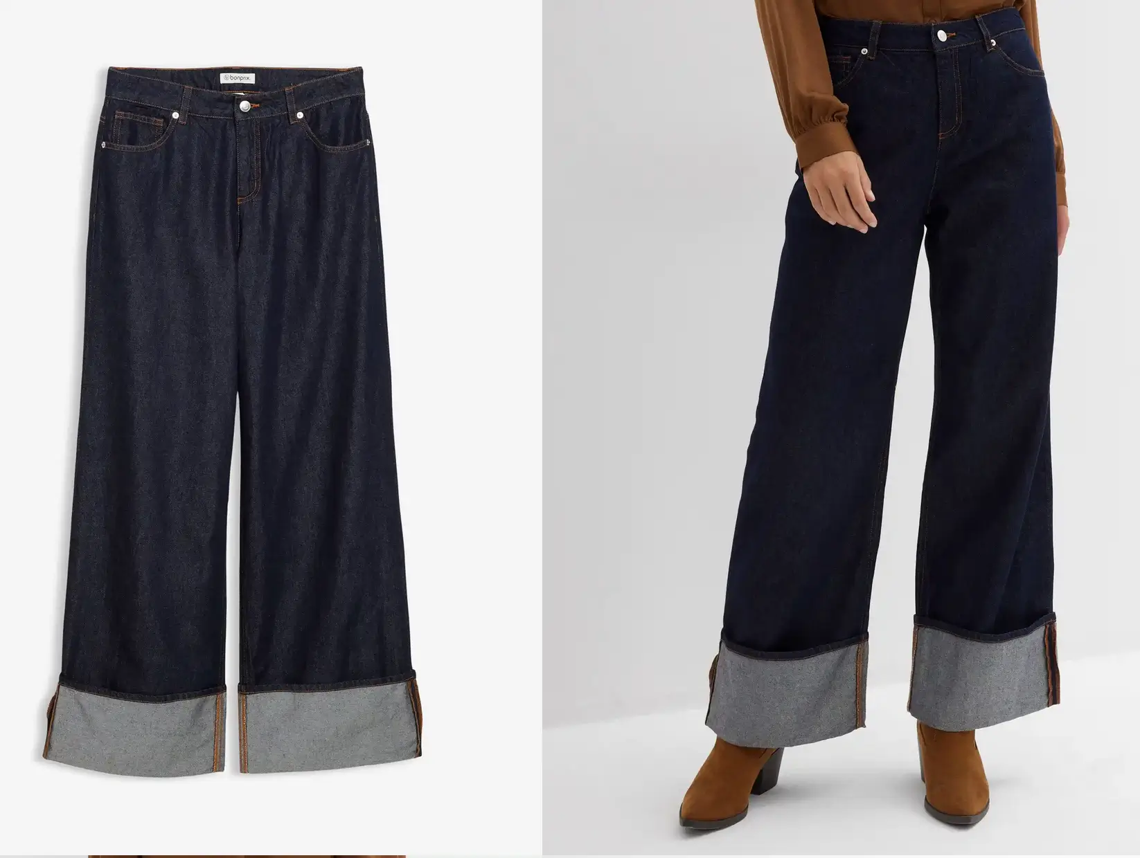 Jeans a gamba larga scontati del 50% da BonPrix