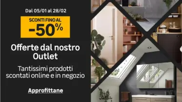 Offerte dal nostro Outlet: sconti fino al 50% Approfittane subito
