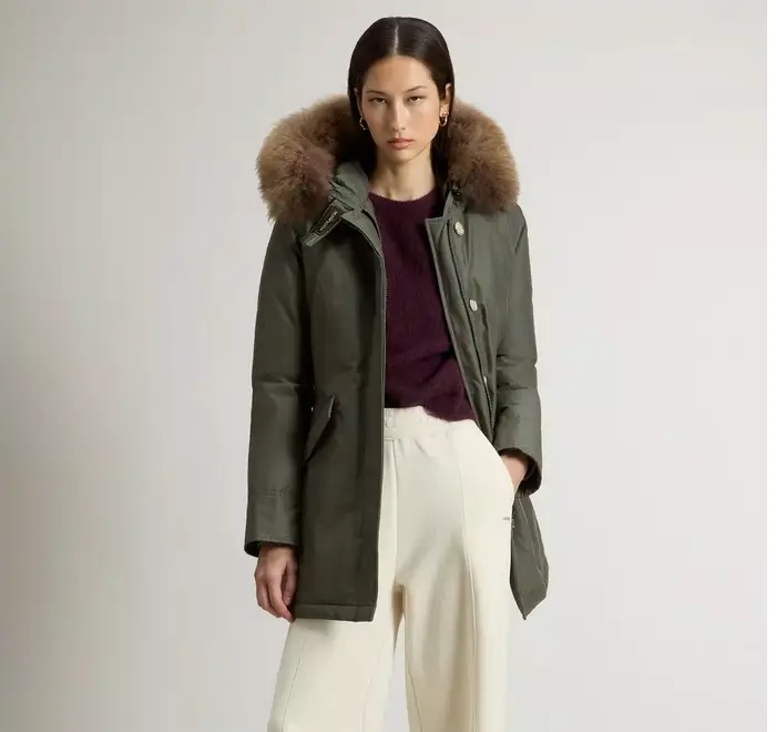 Arctic Parka in Ramar Cloth con pelliccia removibile