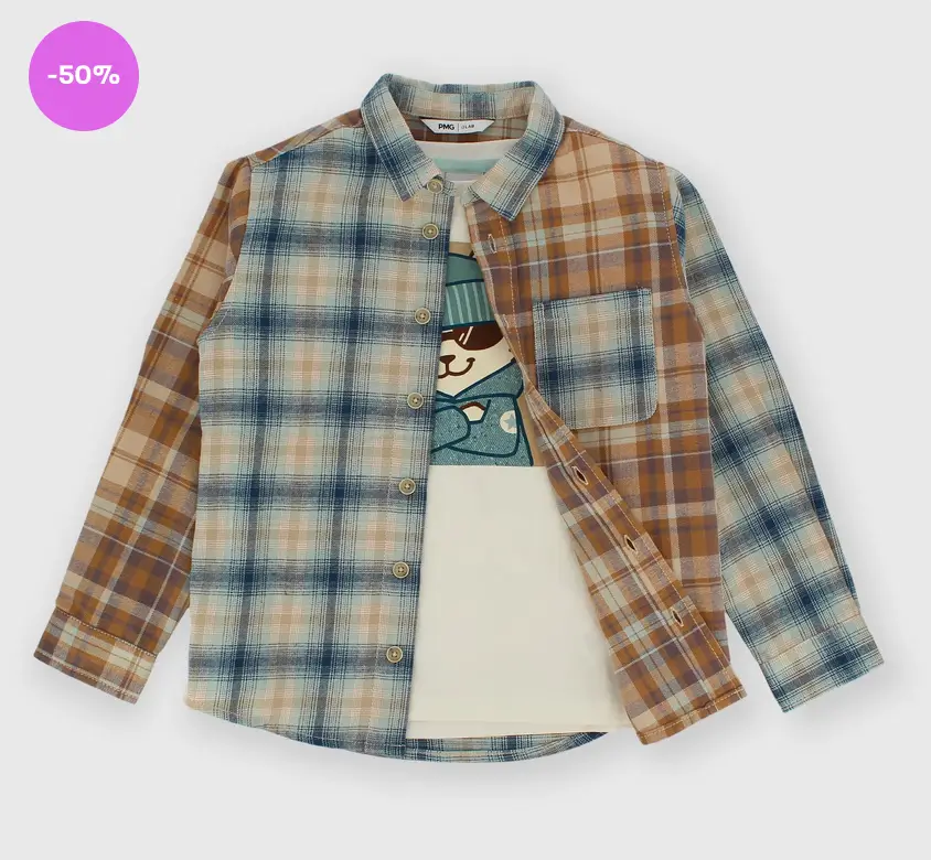 Camicia a quadri al 50% di sconto da Primigi