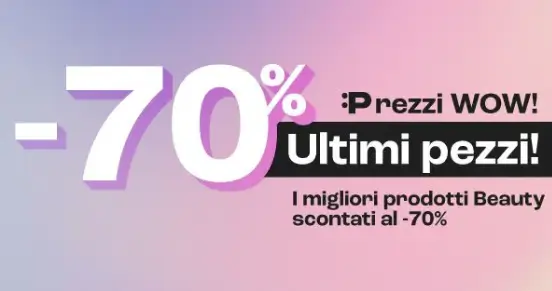 Ultimi pezzi fino al 70% nell offerta di Pinalli