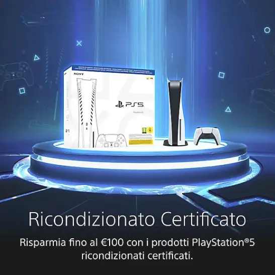Risparmia fino a 100 € sui prodotti PlayStation ricondizionati certificati
