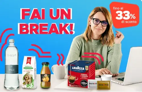 Concediti una pausa con Mondoffice! Sconti fino al 33%