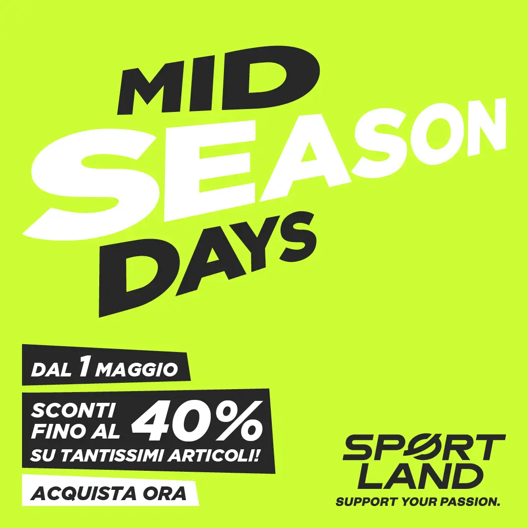 Mid Season Sale con sconti fino al -40% da Sportland