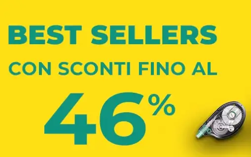 Bestseller scontati fino al -46% nell'offerta Mondoffice