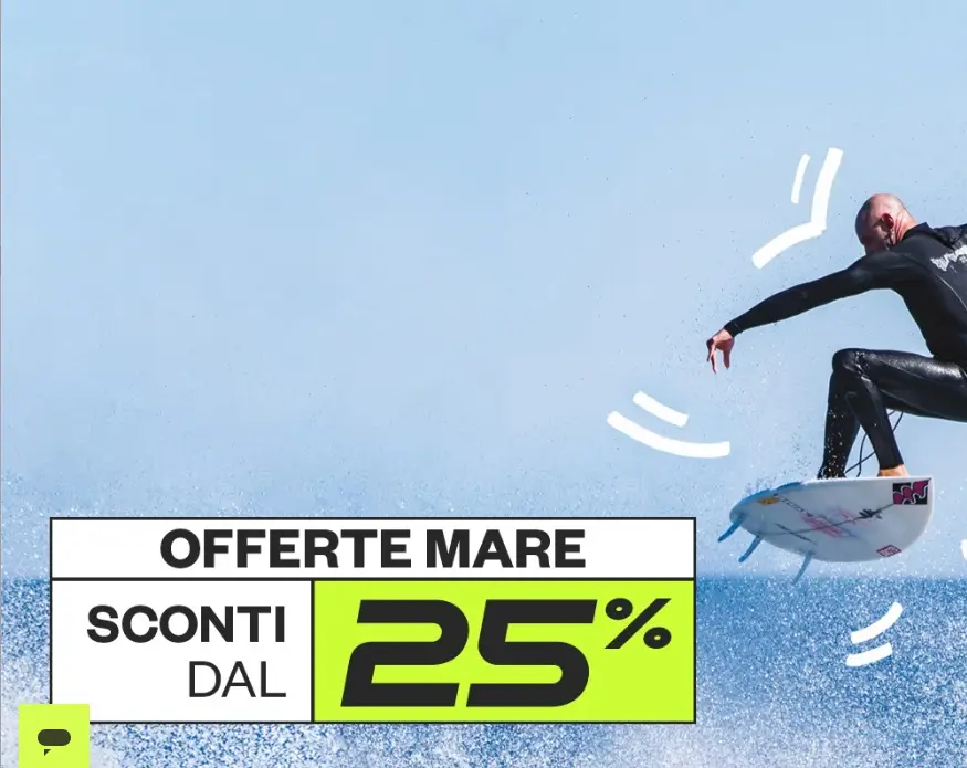 Offerte mare e sconti a partire dal 25% nell'offerta di Sportland