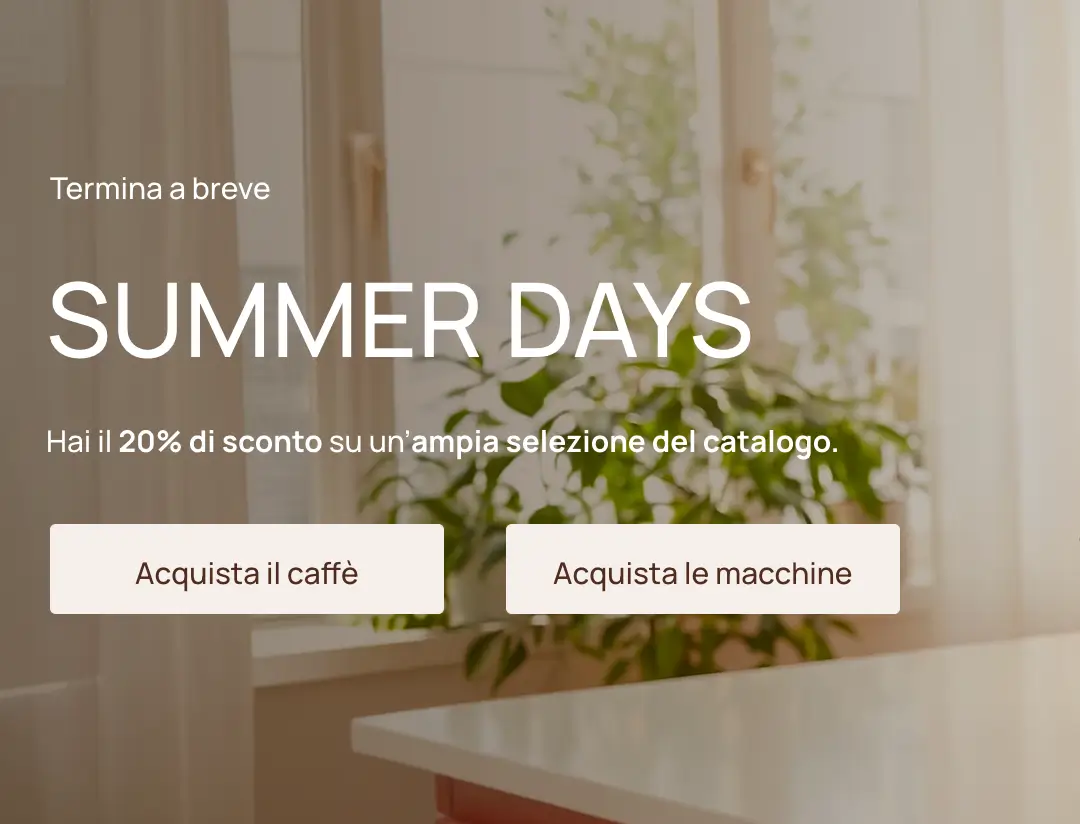 Saldi estivi da Illy. Sconti fino al -20% su caffè e macchine da caffè